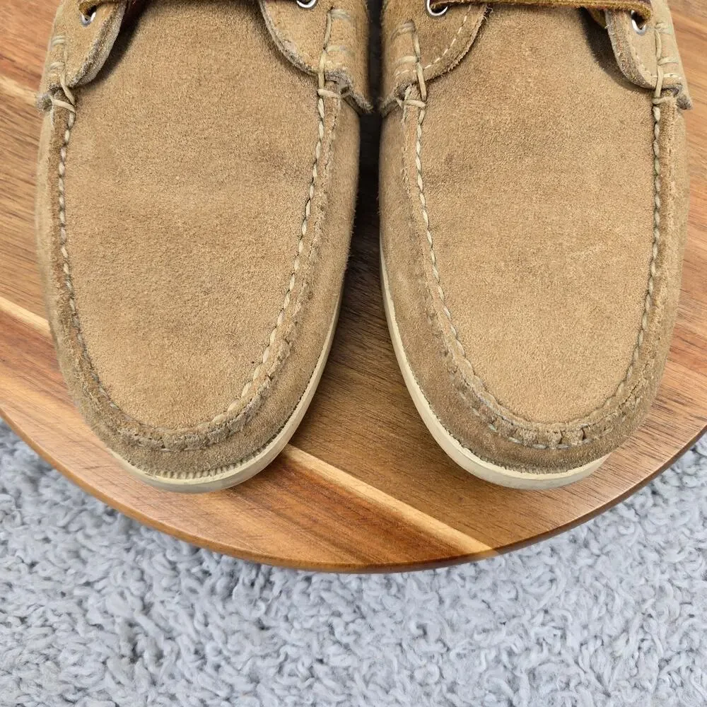 Ralph Laruen Mens 10.5D Made in USA Vintage Tan Suede Leather Casual Chukka Boot